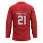 World Football 2026 Tunisia Custom Hockey Jersey Traditional Islamic Motif - African Pride