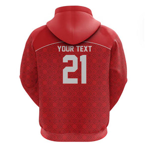 World Football 2026 Tunisia Custom Hoodie Traditional Islamic Motif - African Pride