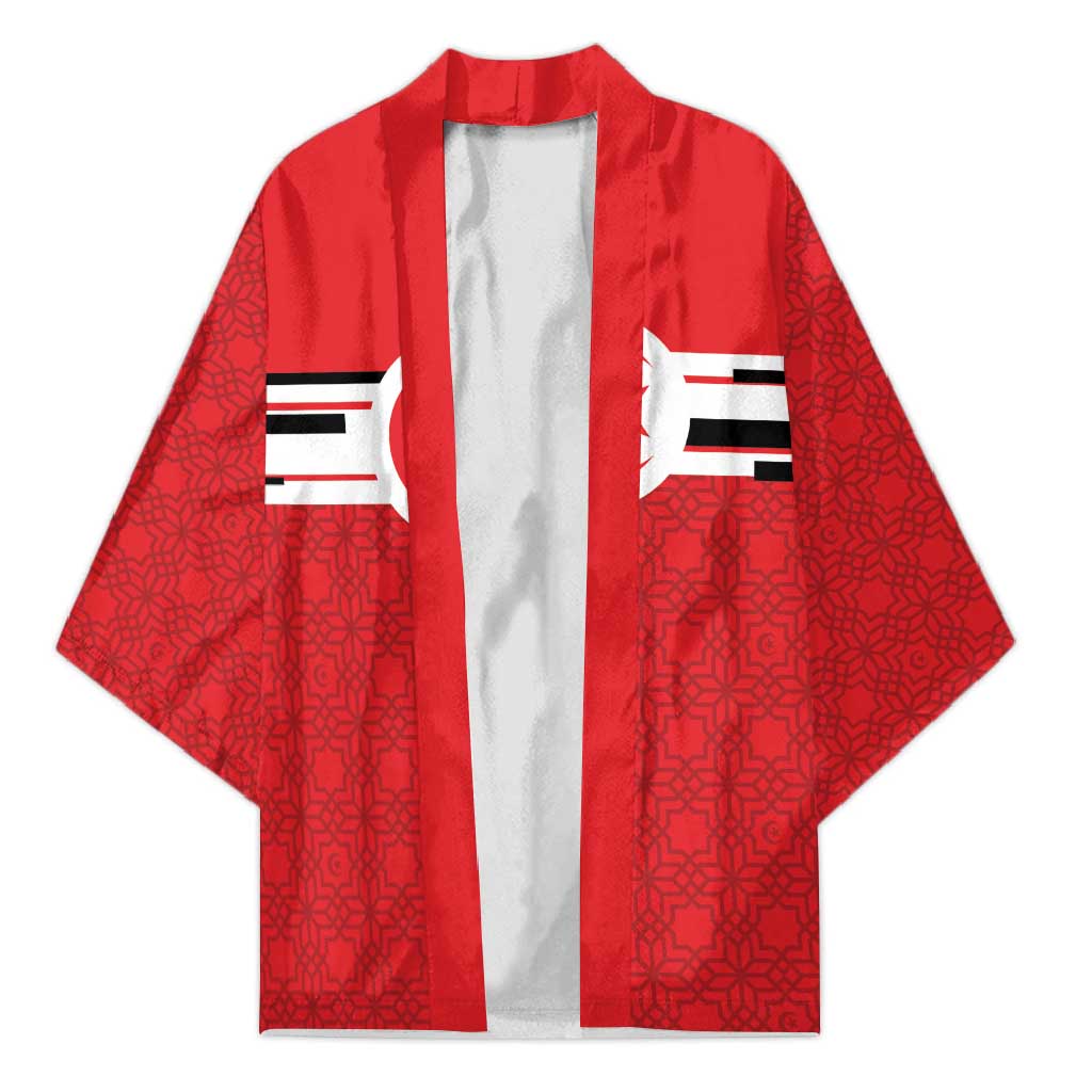 World Football 2026 Tunisia Custom Kimono Traditional Islamic Motif - African Pride
