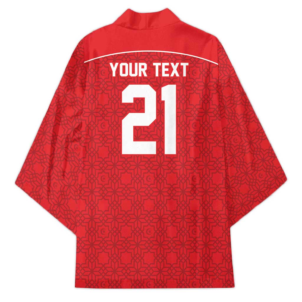 World Football 2026 Tunisia Custom Kimono Traditional Islamic Motif - African Pride