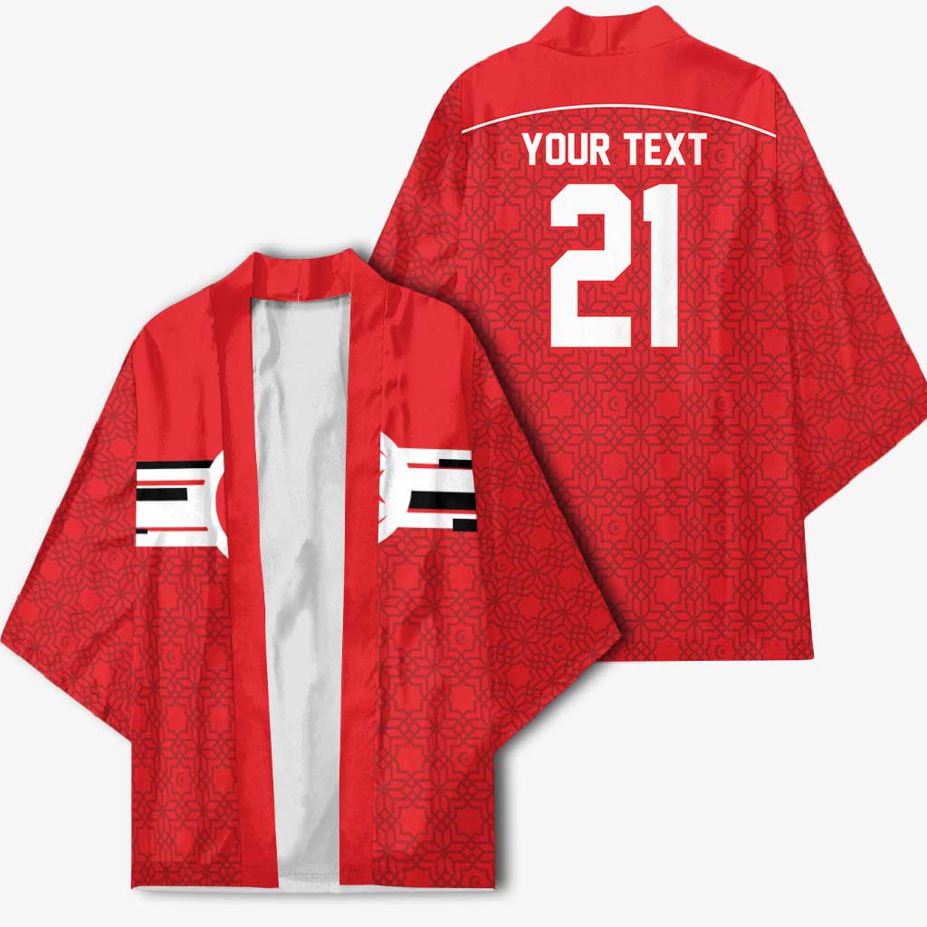 World Football 2026 Tunisia Custom Kimono Traditional Islamic Motif - African Pride