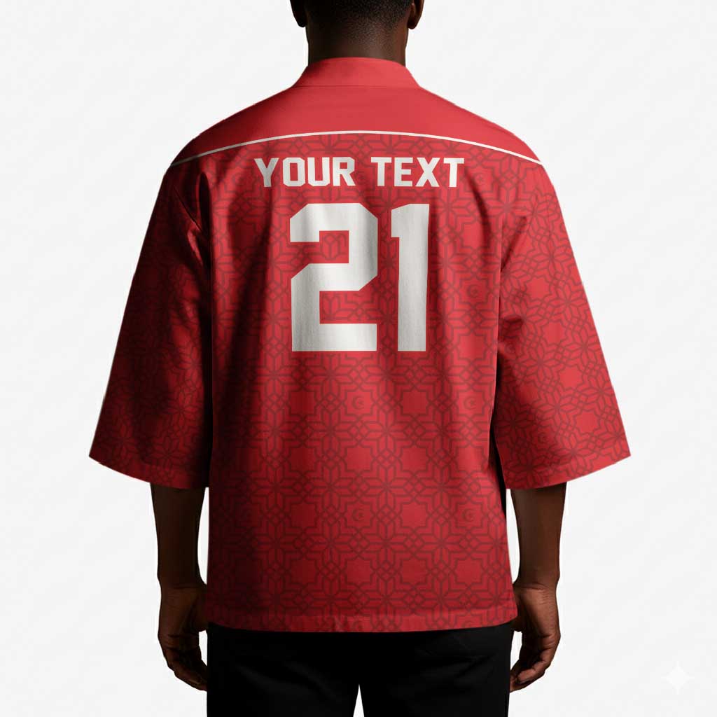 World Football 2026 Tunisia Custom Kimono Traditional Islamic Motif - African Pride
