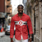 World Football 2026 Tunisia Custom Long Sleeve Button Shirt Traditional Islamic Motif - African Pride