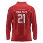 World Football 2026 Tunisia Custom Long Sleeve Polo Shirt Traditional Islamic Motif - African Pride