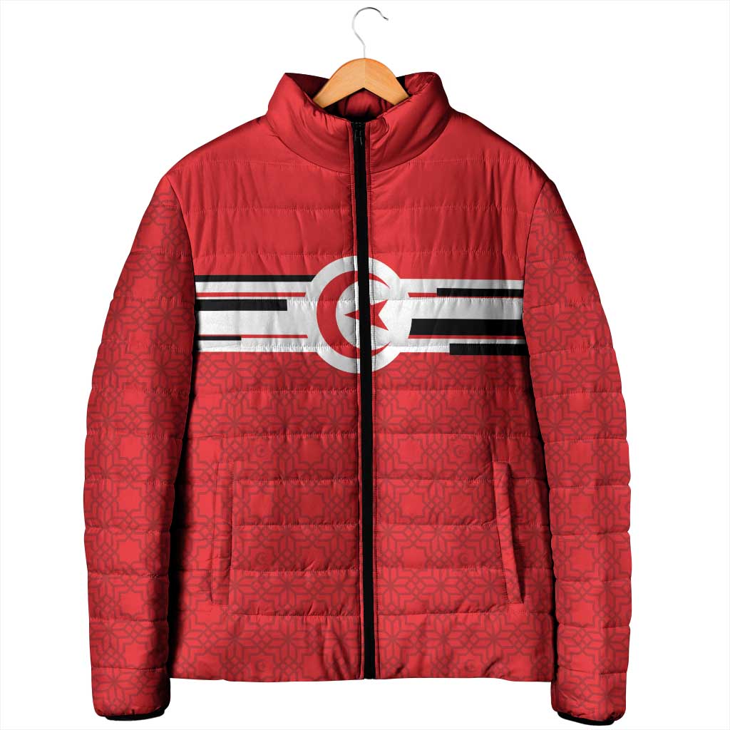 World Football 2026 Tunisia Custom Padded Jacket Traditional Islamic Motif - African Pride