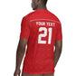 World Football 2026 Tunisia Custom Rugby Jersey Traditional Islamic Motif - African Pride