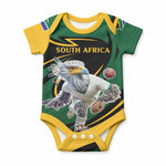 Secretary Bird South Africa Cricket Custom Baby Onesie Unique Pattern