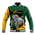 Secretary Bird South Africa Cricket Custom Baseball Jacket Unique Pattern