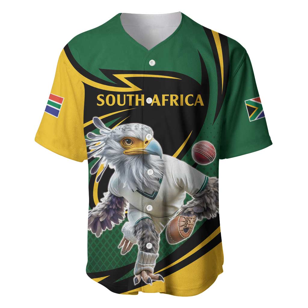 Secretary Bird South Africa Cricket Custom Baseball Jersey Unique Pattern