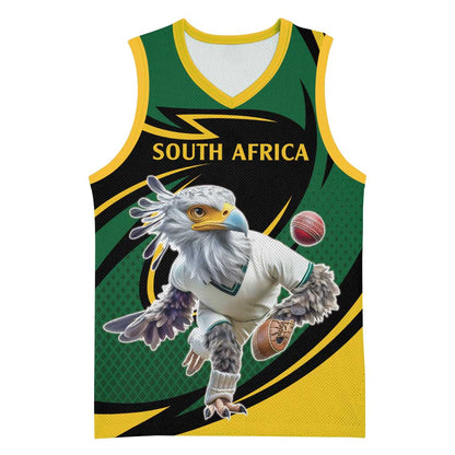 Secretary Bird South Africa Cricket Custom Basketball Jersey Unique Pattern LT9