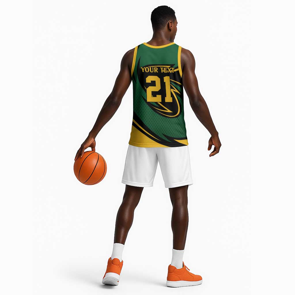 Secretary Bird South Africa Cricket Custom Basketball Jersey Unique Pattern LT9