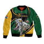 Secretary Bird South Africa Cricket Custom Bomber Jacket Unique Pattern