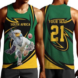 Secretary Bird South Africa Cricket Custom Men Tank Top Unique Pattern