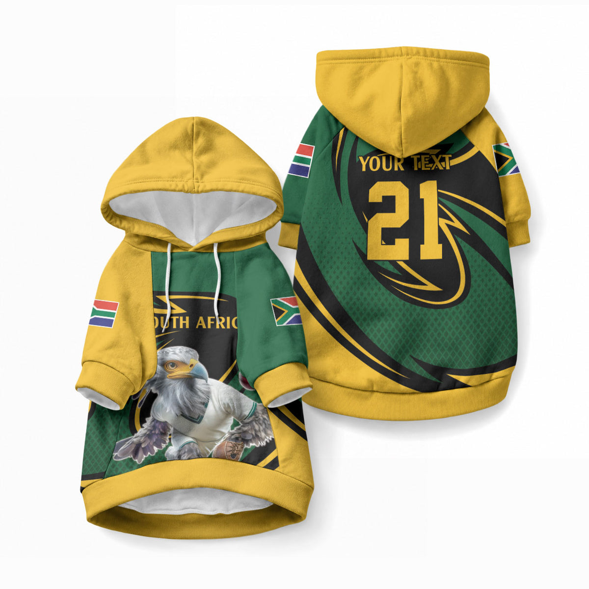 Secretary Bird South Africa Cricket Custom Pet Hoodie Unique Pattern