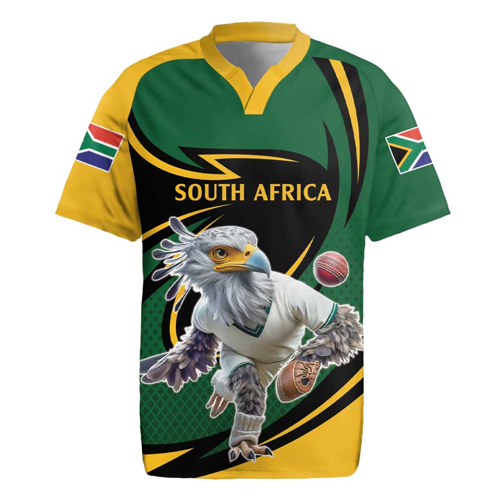 Secretary Bird South Africa Cricket Custom Rugby Jersey Unique Pattern