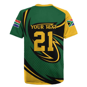 Secretary Bird South Africa Cricket Custom Rugby Jersey Unique Pattern