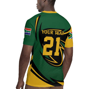 Secretary Bird South Africa Cricket Custom Rugby Jersey Unique Pattern