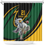 Secretary Bird South Africa Cricket Custom Shower Curtain Unique Pattern