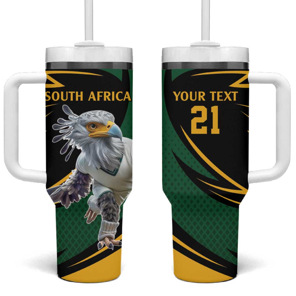 Secretary Bird South Africa Cricket Custom Tumbler With Handle Unique Pattern