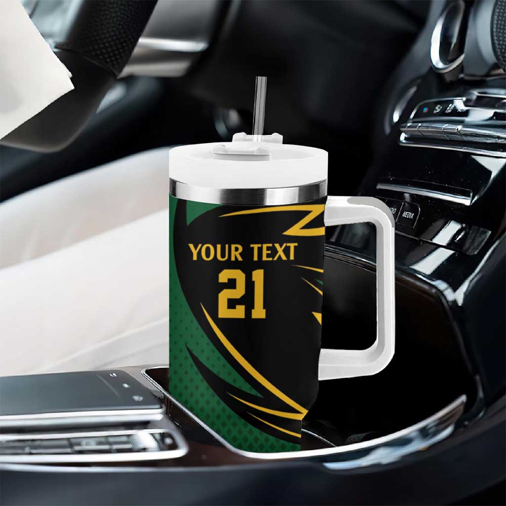 Secretary Bird South Africa Cricket Custom Tumbler With Handle Unique Pattern