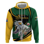Secretary Bird South Africa Cricket Custom Zip Hoodie Unique Pattern