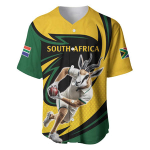 Springbok South Africa Cricket Custom Baseball Jersey Unique Pattern