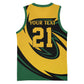 Springbok South Africa Cricket Custom Basketball Jersey Unique Pattern LT9