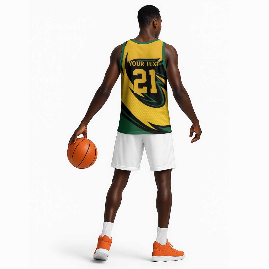 Springbok South Africa Cricket Custom Basketball Jersey Unique Pattern LT9