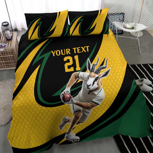 Springbok South Africa Cricket Custom Bedding Set Unique Pattern