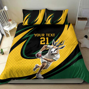 Springbok South Africa Cricket Custom Bedding Set Unique Pattern