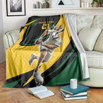 Springbok South Africa Cricket Custom Blanket Unique Pattern