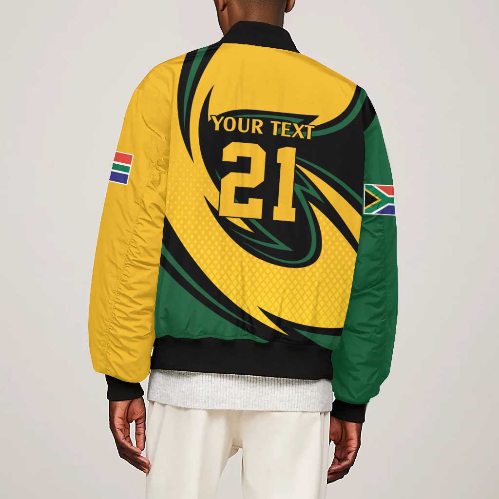 Springbok South Africa Cricket Custom Bomber Jacket Unique Pattern