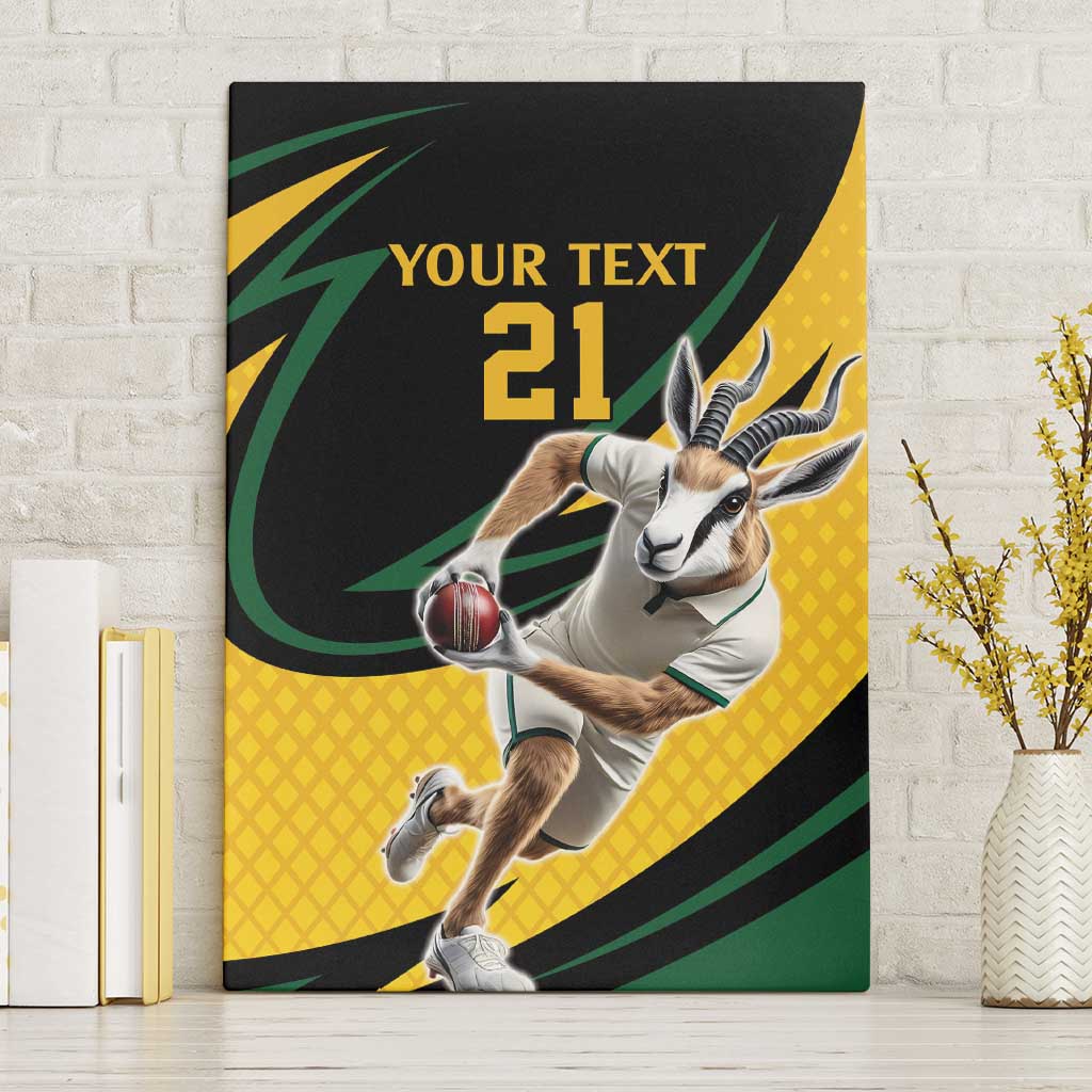 Springbok South Africa Cricket Custom Canvas Wall Art Unique Pattern