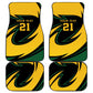 Springbok South Africa Cricket Custom Car Mats Unique Pattern