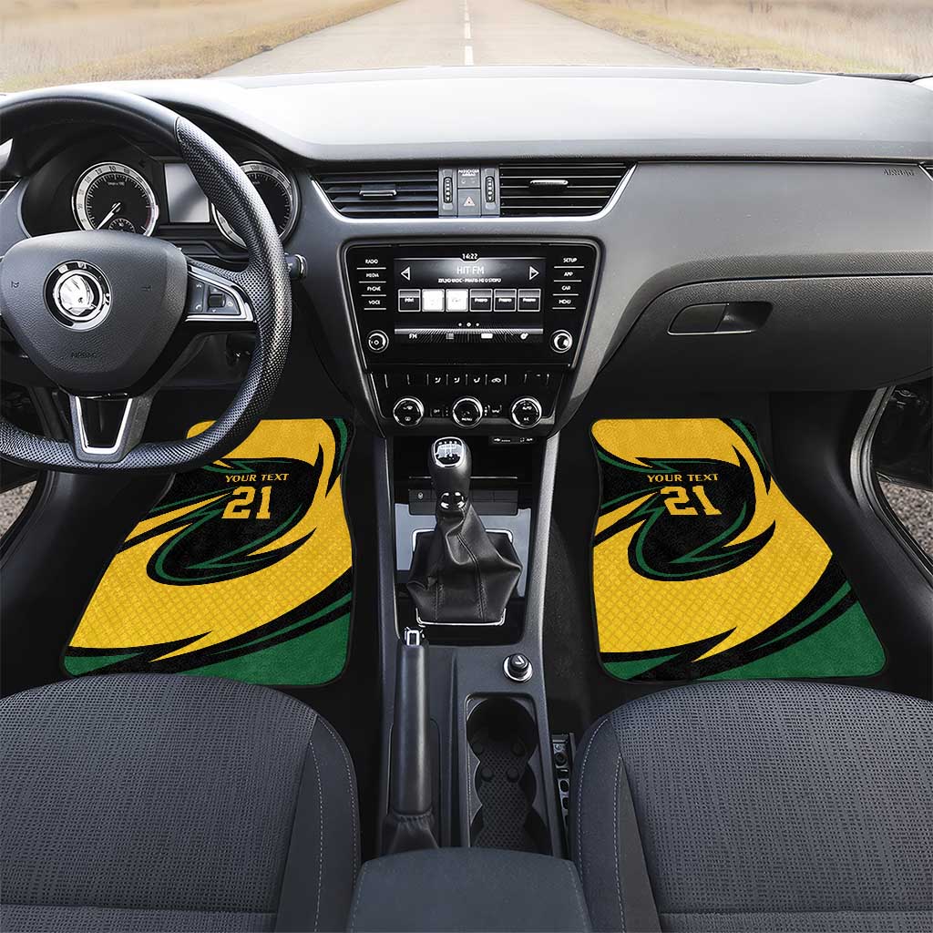 Springbok South Africa Cricket Custom Car Mats Unique Pattern