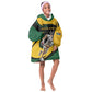 Springbok South Africa Cricket Custom Kid Wearable Blanket Hoodie Unique Pattern