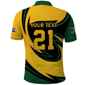 Springbok South Africa Cricket Custom Polo Shirt Unique Pattern