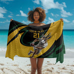 Springbok South Africa Cricket Custom Sarong Unique Pattern