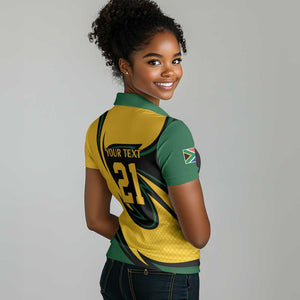 Springbok South Africa Cricket Custom Women Polo Shirt Unique Pattern