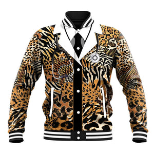 Proud Black Nurse RN Baseball Jacket African Stethoscope Animal Skins Pattern