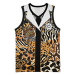 Proud Black Nurse RN Basketball Jersey African Stethoscope Animal Skins Pattern