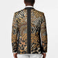 Proud Black Nurse RN Blazer African Stethoscope Animal Skins Pattern