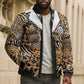 Proud Black Nurse RN Bomber Puffer Jacket African Stethoscope Animal Skins Pattern
