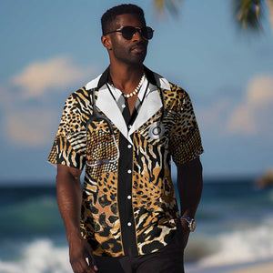 Proud Black Nurse RN Hawaiian Shirt African Stethoscope Animal Skins Pattern