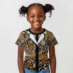 Proud Black Nurse RN Kid T shirt African Stethoscope Animal Skins Pattern