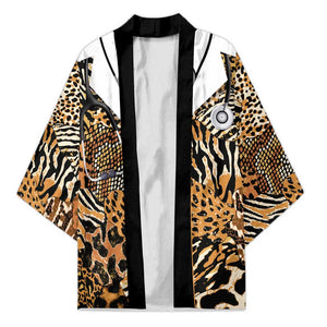Proud Black Nurse RN Kimono African Stethoscope Animal Skins Pattern