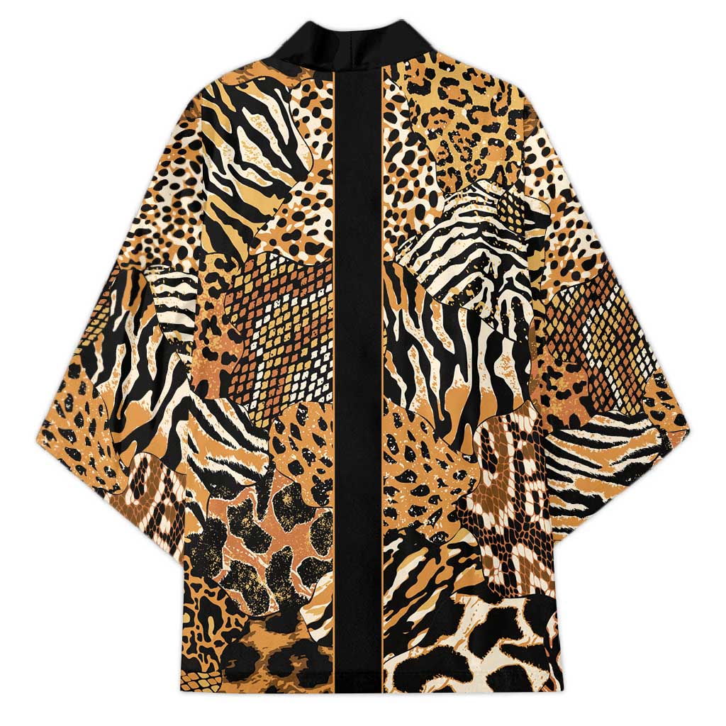 Proud Black Nurse RN Kimono African Stethoscope Animal Skins Pattern