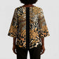 Proud Black Nurse RN Kimono Sleeve Blouse African Stethoscope Animal Skins Pattern