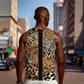 Proud Black Nurse RN Men Tank Top African Stethoscope Animal Skins Pattern