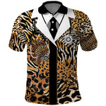 Proud Black Nurse RN Polo Shirt African Stethoscope Animal Skins Pattern